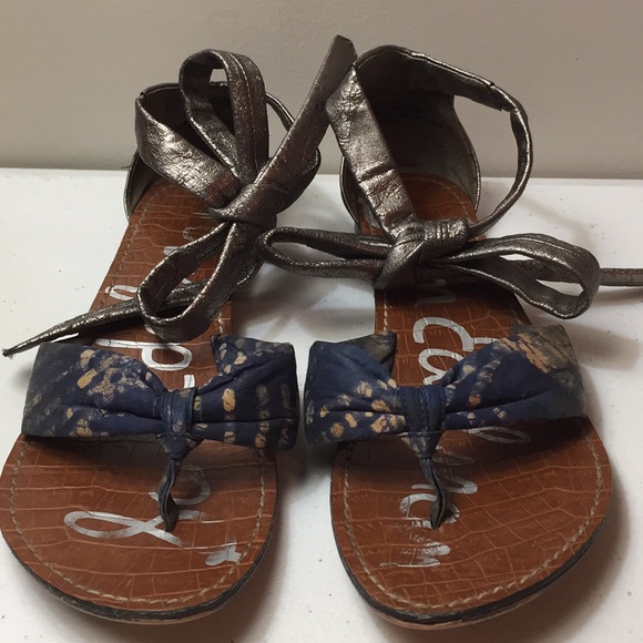 Sam Edelman Gracie ankle tie sandals - Picture 1 of 8